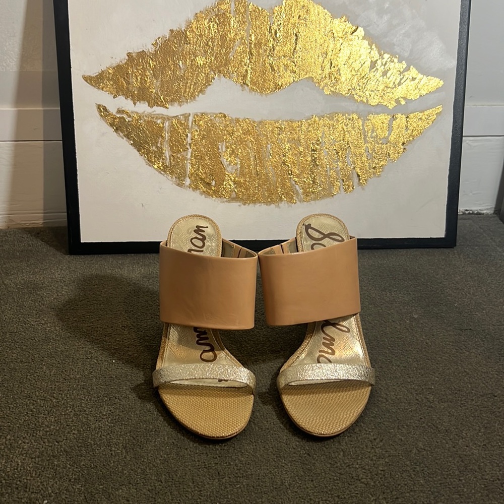 Sam Edelman leather block heel sandals